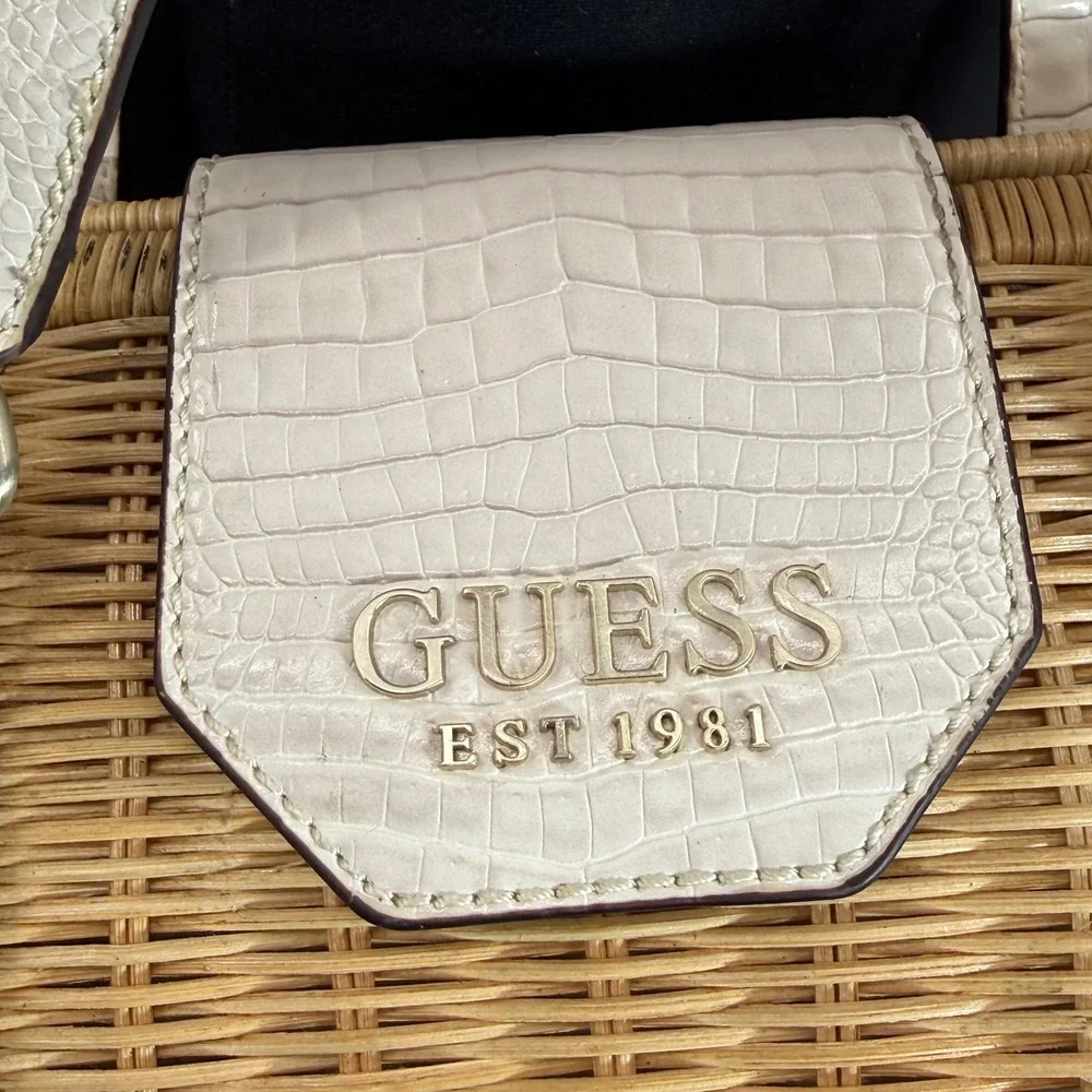 Guess wicker satchel